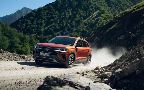  Orange 2021 Volkswagen Taos "JOY!" 4MOTION