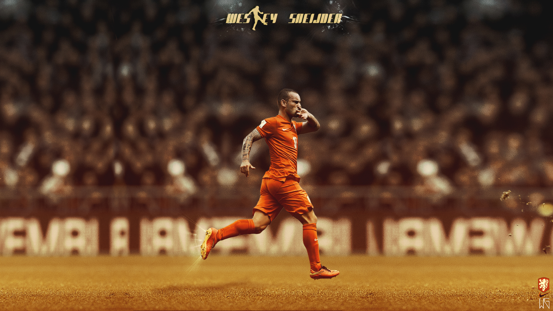 Download wallpapers Wesley Sneijder, 4k, soccer, footballers