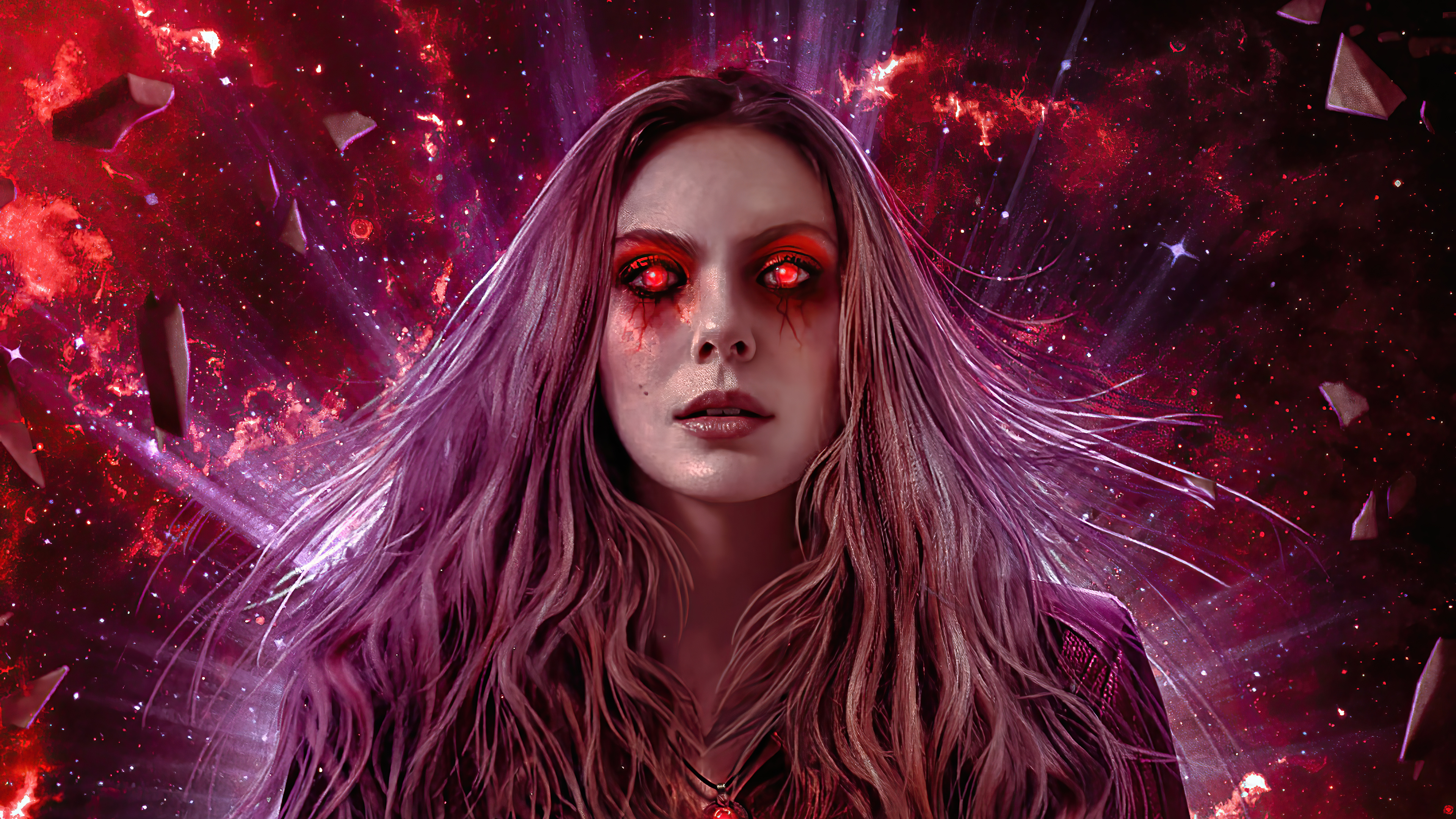 WandaVision: Elizabeth Olsen's Full Scarlet Witch Costume Shown Off In  Promo Images