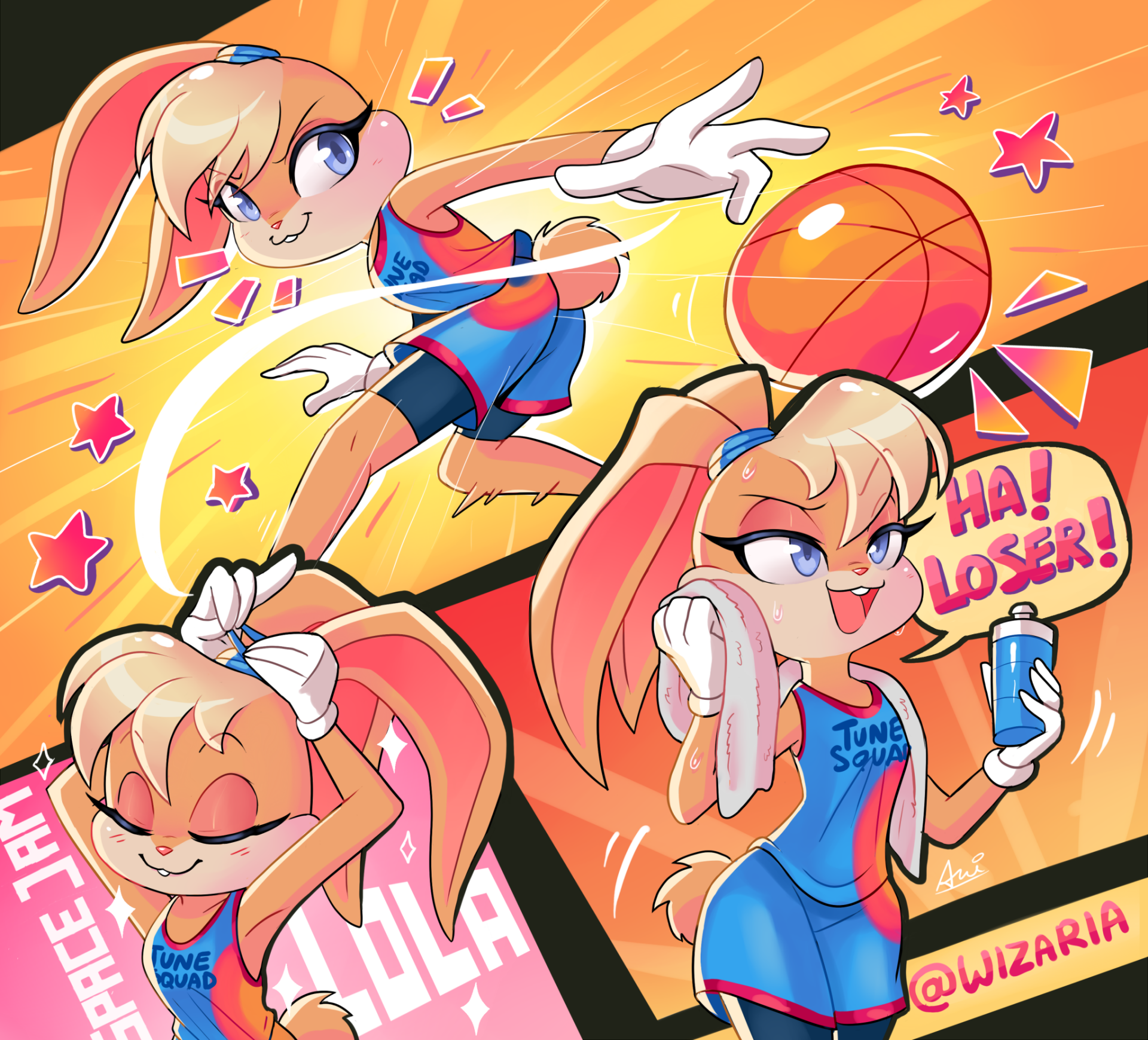 Download Basketball Lola Bunny Movie Space Jam 2 HD Wallpaper by Wizzzaria