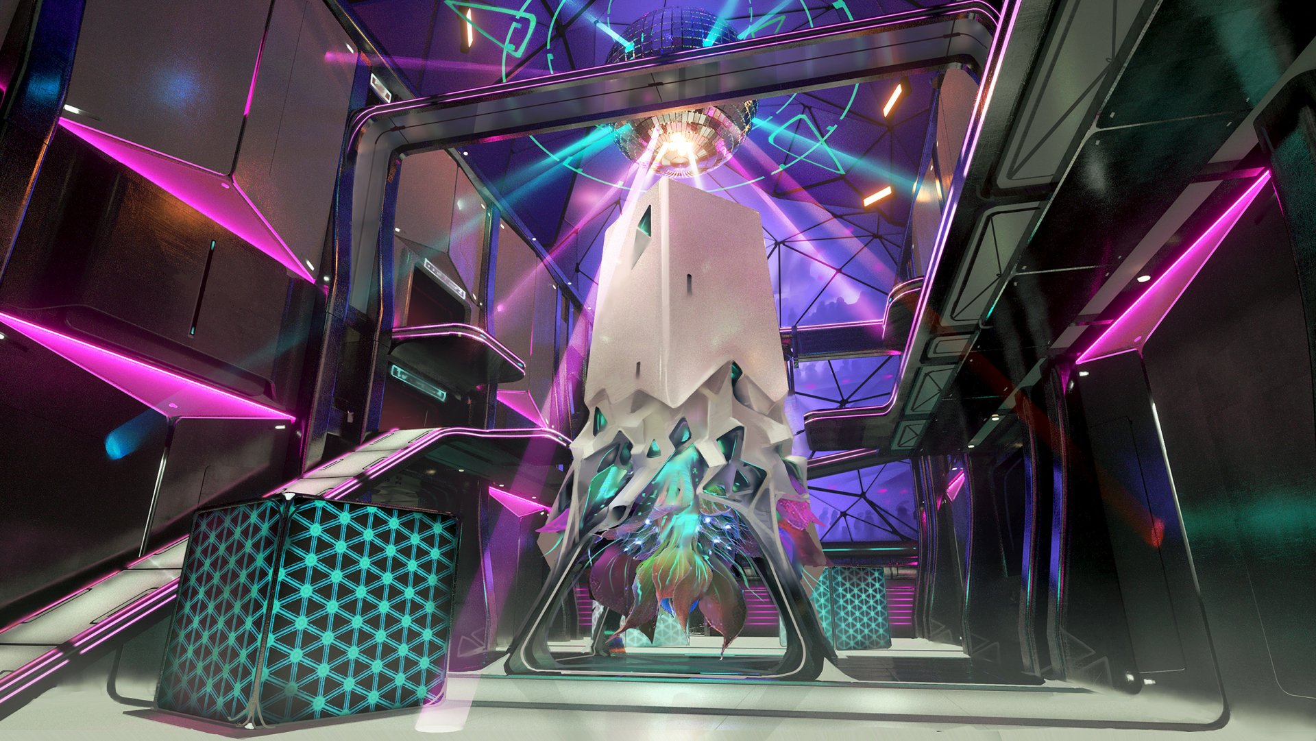 HD Splitgate game wallpaper featuring futuristic portal gameplay scene for desktop background.