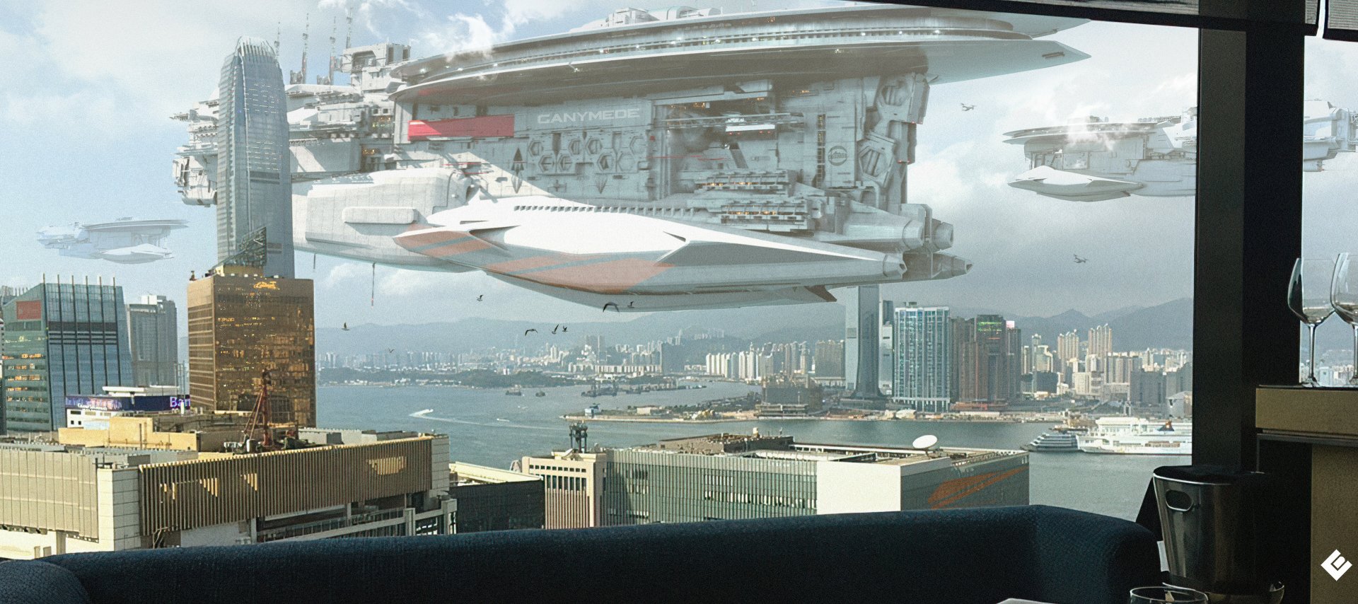 Download Sci Fi Spaceship HD Wallpaper by Col Price | 3840x1707 ...