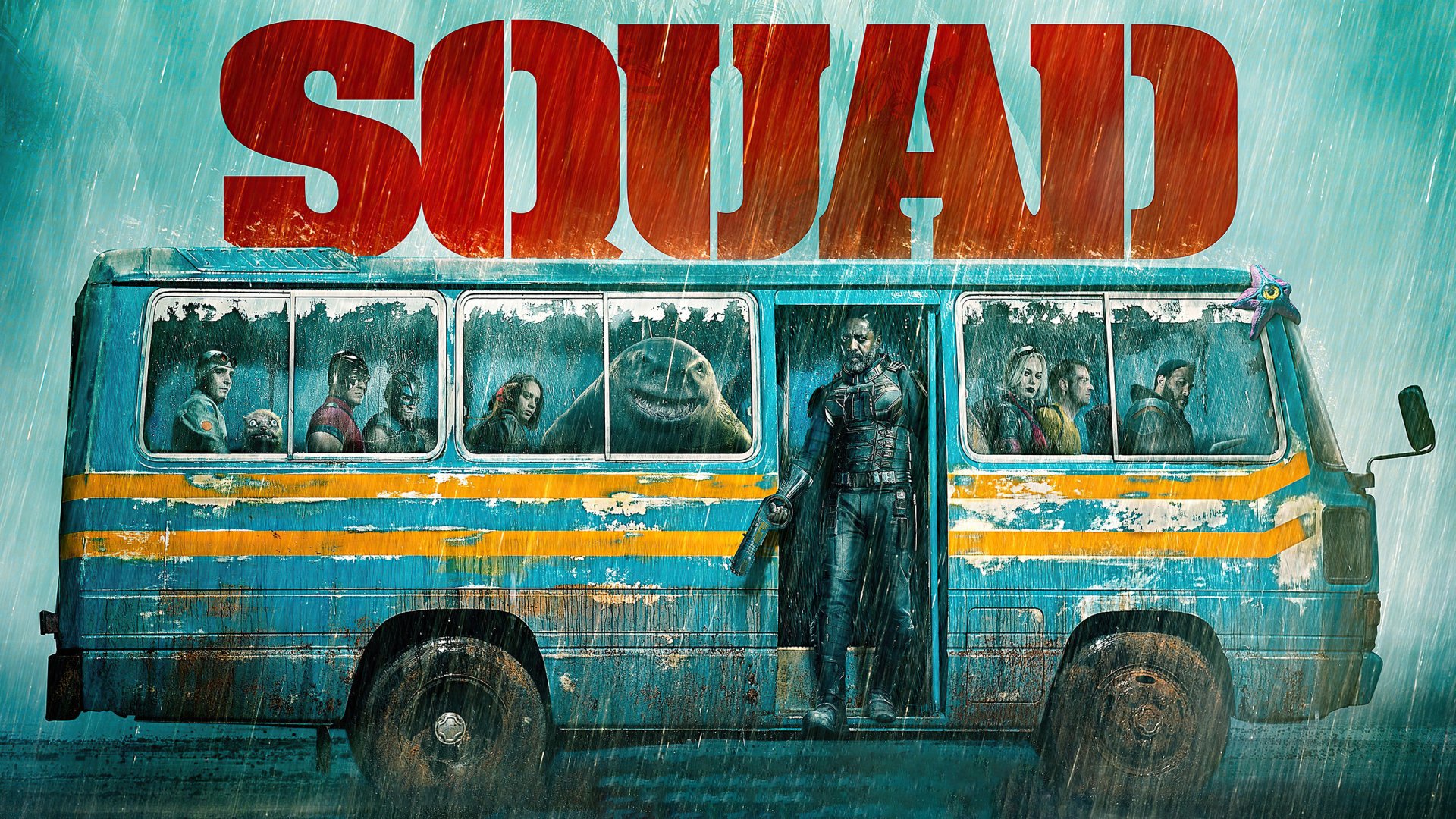 Download King Shark (DC Comics) Peacemaker (DC Comics) John Cena Bloodsport (DC Comics) Idris Elba David Dastmalchian Polka-Dot Man Ratcatcher 2 (Dc Comics) Daniela Melchior Rick Flag Joel Kinnaman Harley Quinn Margot Robbie Movie The Suicide Squad HD Wallpaper
