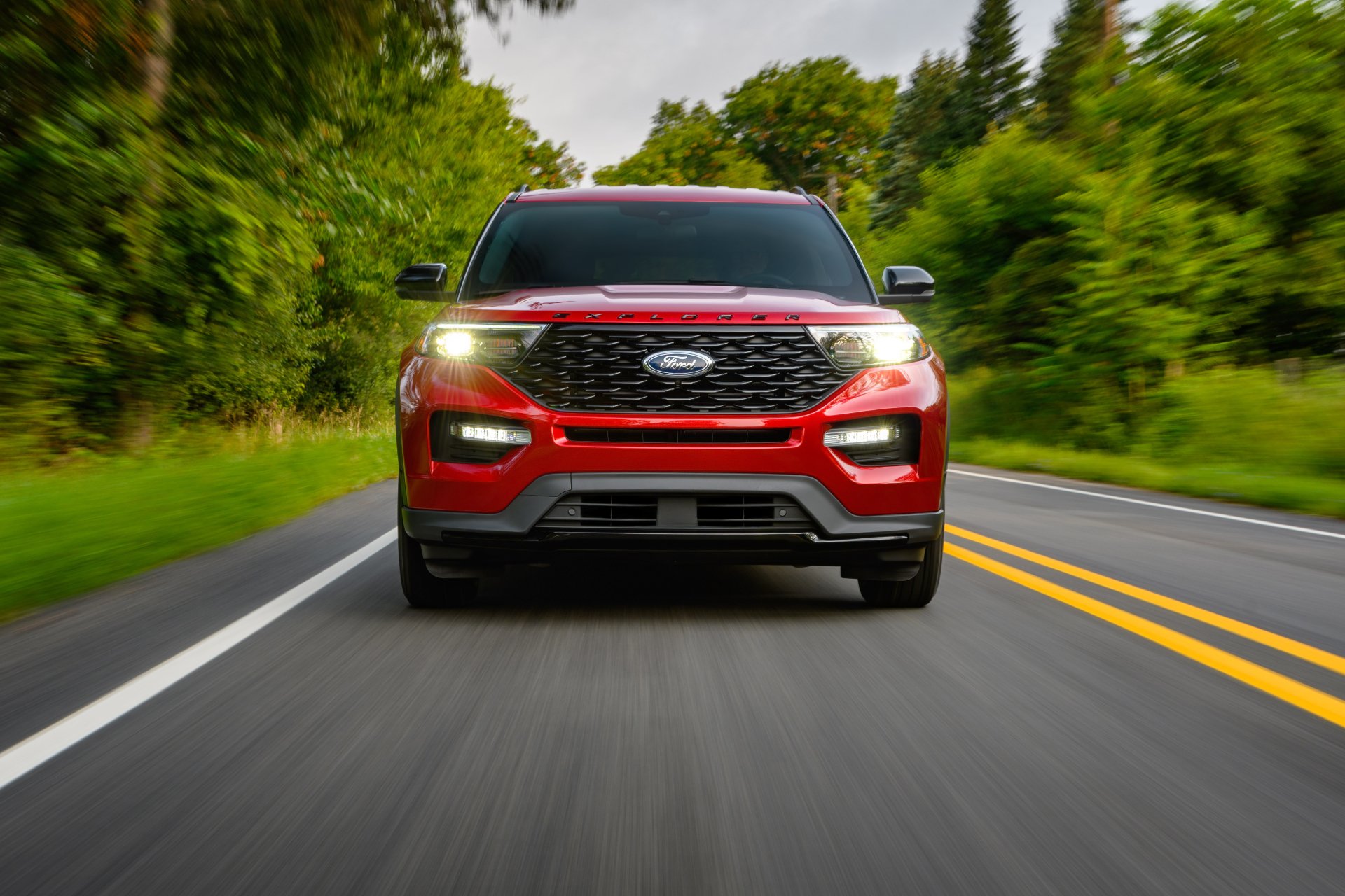 Download SUV Ford Explorer Vehicle Ford Explorer ST-Line 4k Ultra HD Wallpaper