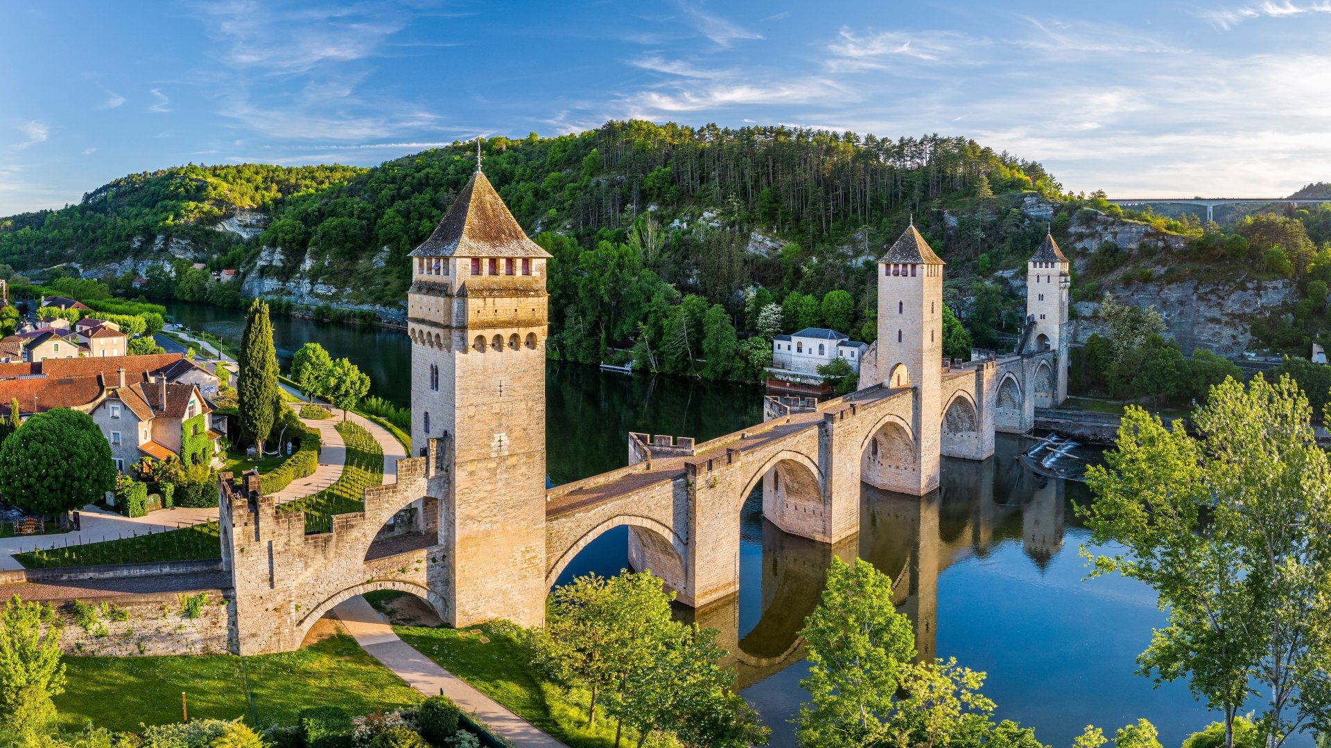 Download Pont Valentré Man Made Bridge 4k Ultra HD Wallpaper by Reinhard Schmid