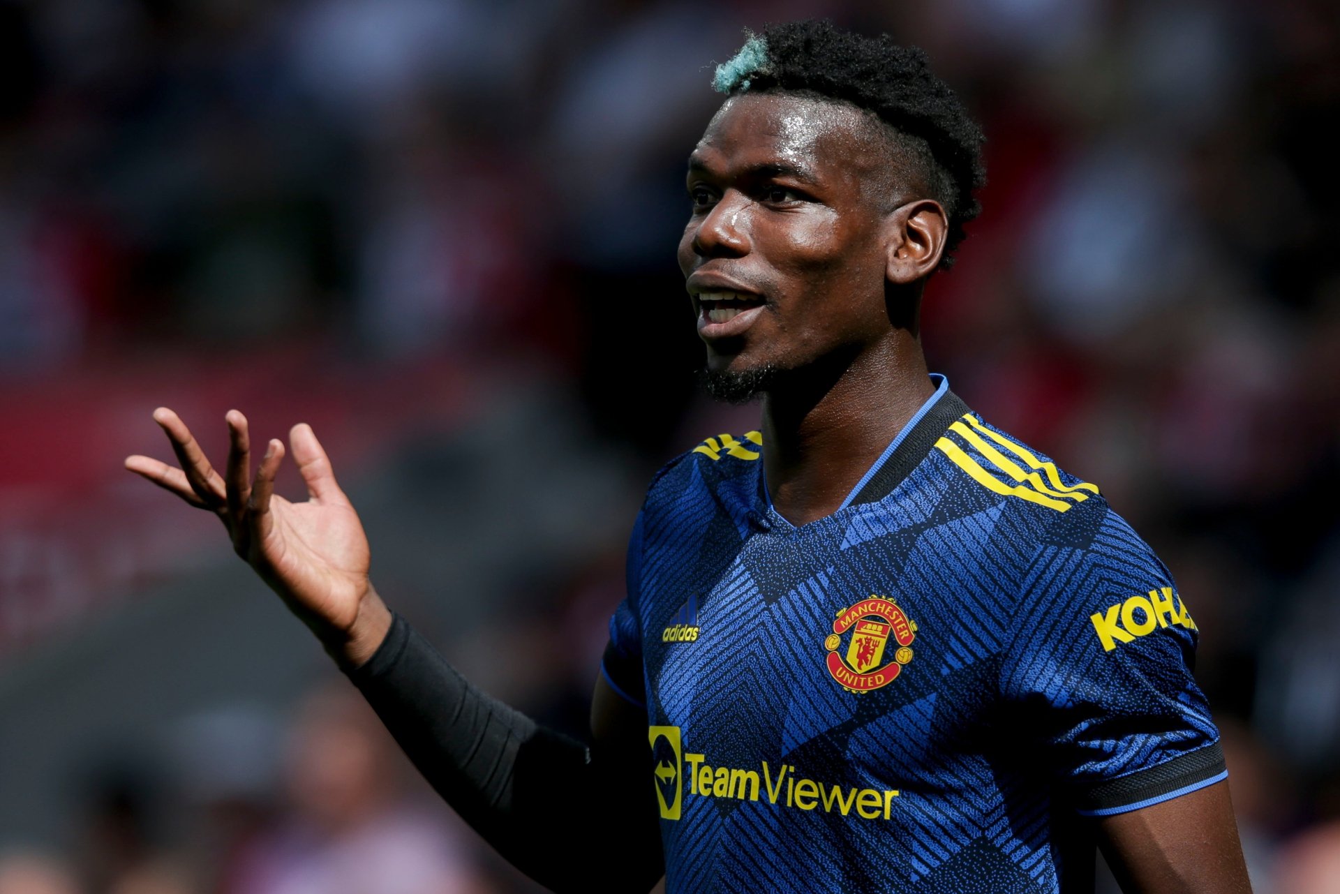 Download Manchester United F.C. Paul Pogba Sports HD Wallpaper