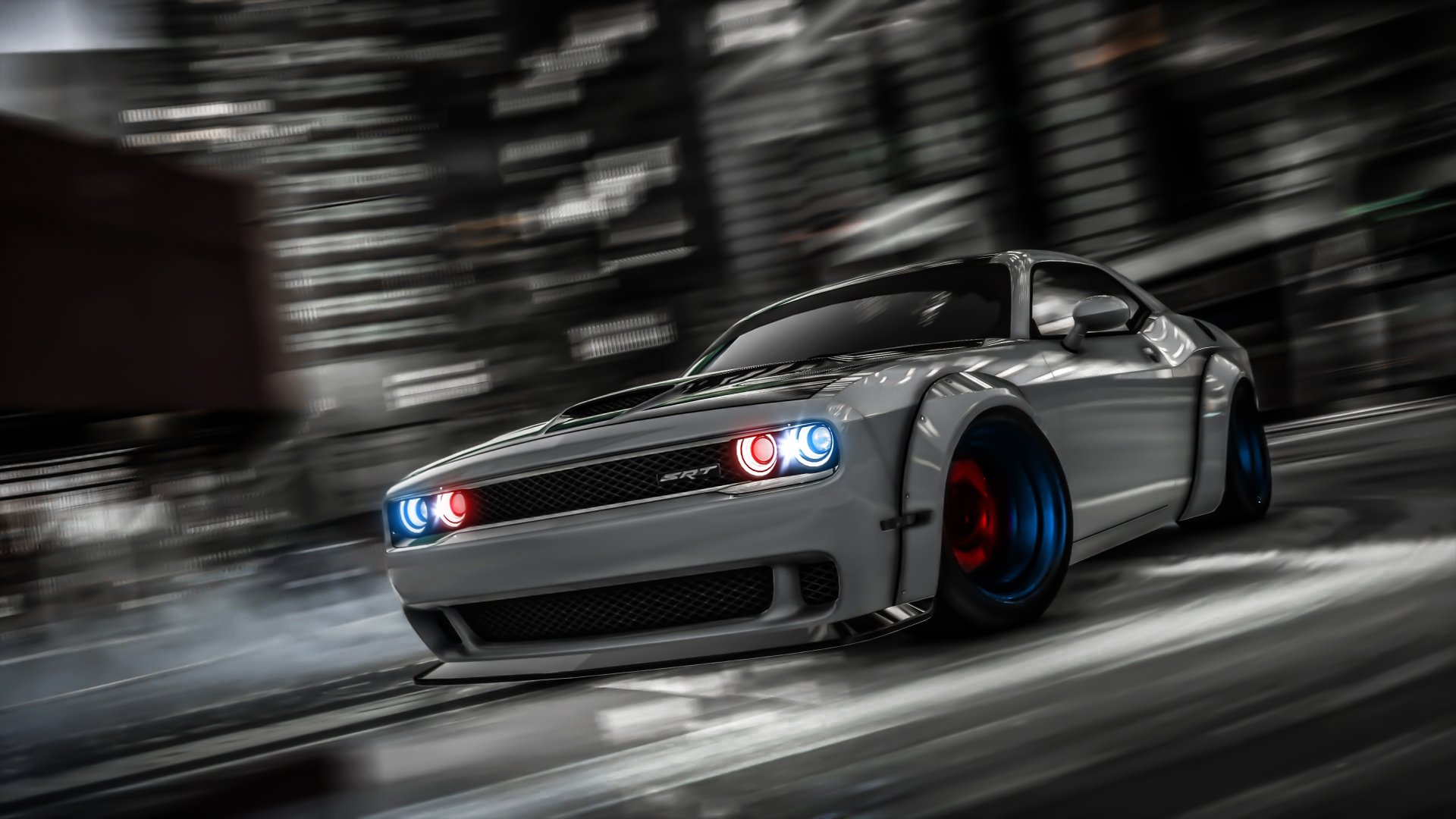 Download Dodge Challenger SRT Video Game Grand Theft Auto V 4k Ultra HD Wallpaper