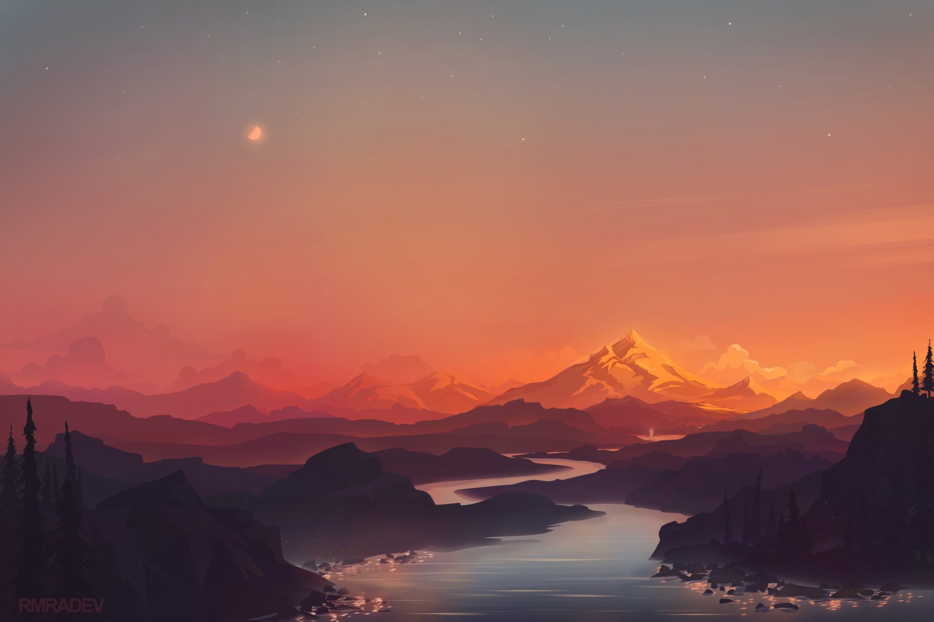 Download Artistic Landscape HD Wallpaper by rmradev