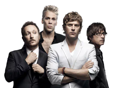 HD desktop wallpaper featuring the band Matchbox Twenty posed against a light background.