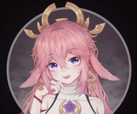 Yae Miko Guuji (Genshin Impact) video game Genshin Impact HD Desktop Wallpaper | Background Image