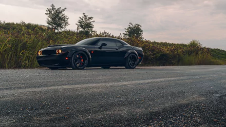 muscle car Dodge Challenger SRT Hellcat vehicle Dodge Challenger SRT HD Desktop Wallpaper | Background Image