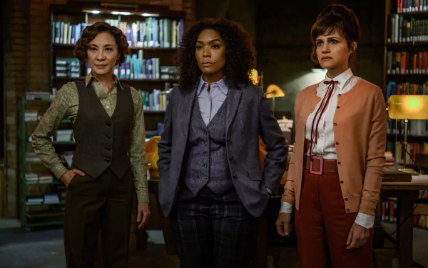 Carla Gugino Angela Bassett Michelle Yeoh movie Gunpowder Milkshake HD Desktop Wallpaper | Background Image