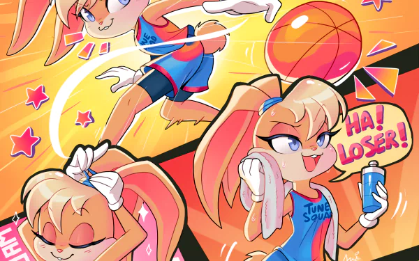 basketball Lola Bunny movie Space Jam 2 HD Desktop Wallpaper | Background Image