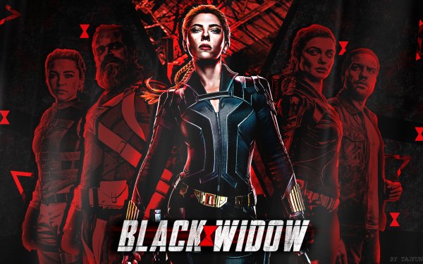 Movie Black Widow Marvel Comics Scarlett Johansson Red Guardian Yelena Belova Melina Vostokoff Natasha Romanoff Florence Pugh HD Wallpaper | Background Image