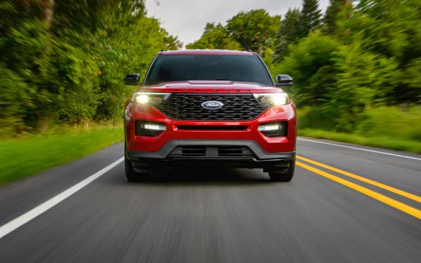  2022 Red Ford Explorer ST-Line