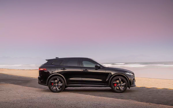  2021 Black Jaguar F-Pace SVR