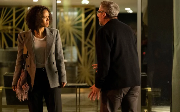 Gugu Mbatha-Raw Steve Carell TV Show The Morning Show HD Desktop Wallpaper | Background Image