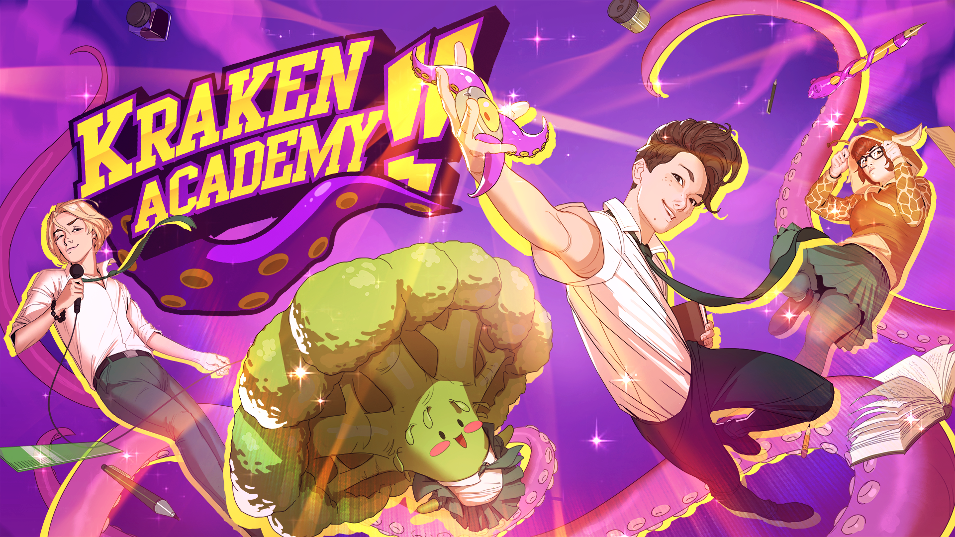 Video Game Kraken Academy!! HD Wallpaper | Background Image
