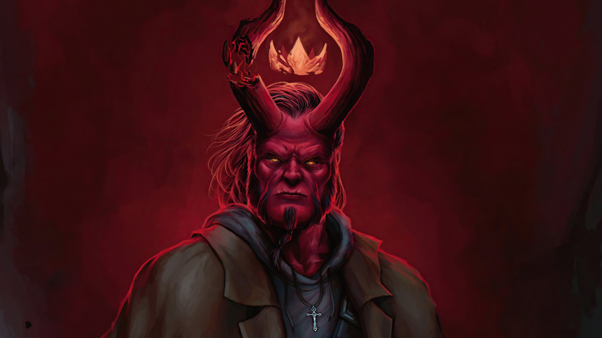 Download Dark Horse Comics Comic Hellboy 4k Ultra HD Wallpaper by Rodney Amirebrahimi