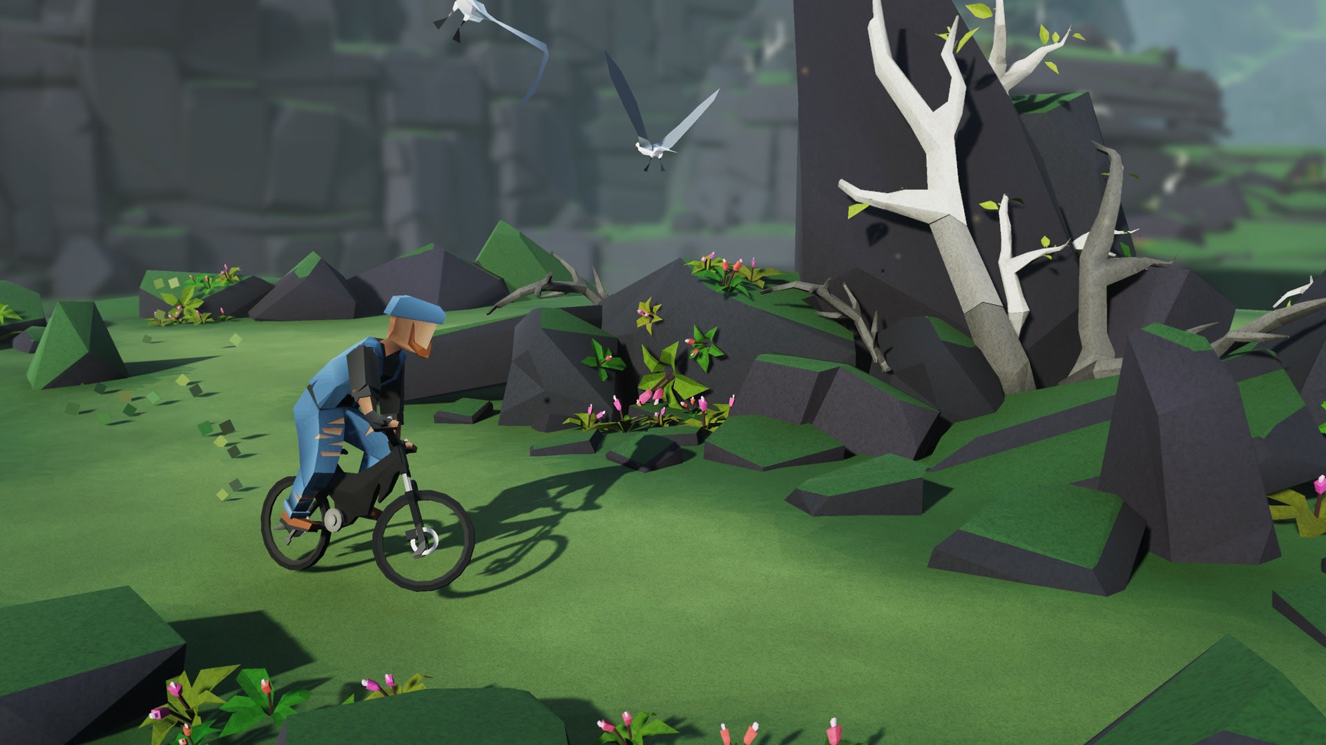 Download Video Game Lonely Mountains: Downhill HD Wallpaper