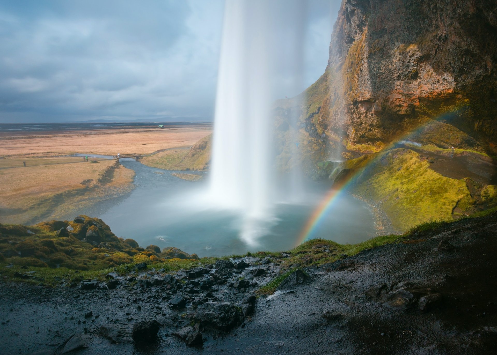 Download Waterfall Nature Seljalandsfoss HD Wallpaper by Khamkéo Vilaysing