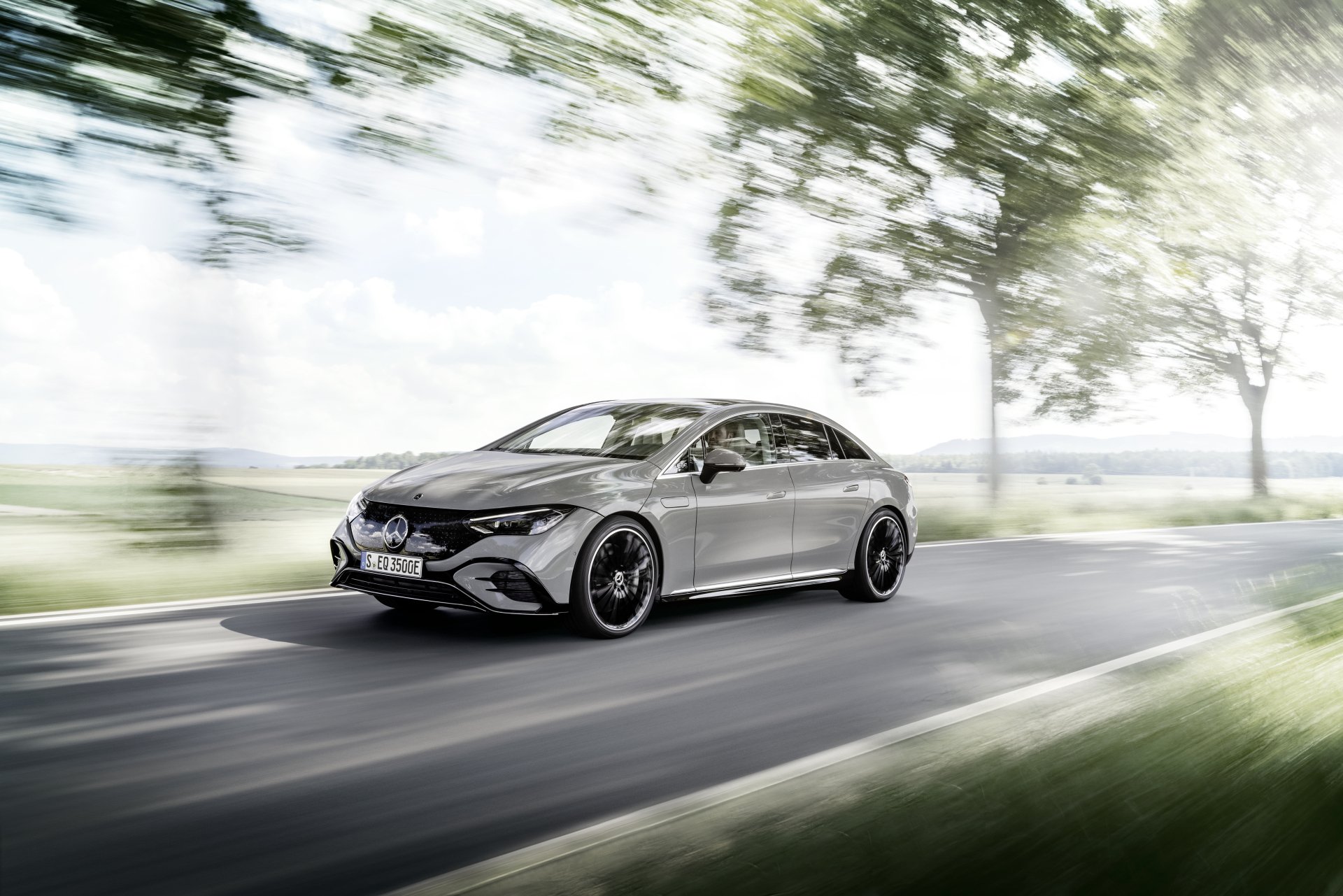Download Electric Car Mercedes-Benz EQE 350 Vehicle Mercedes-Benz E 350 4k Ultra HD Wallpaper