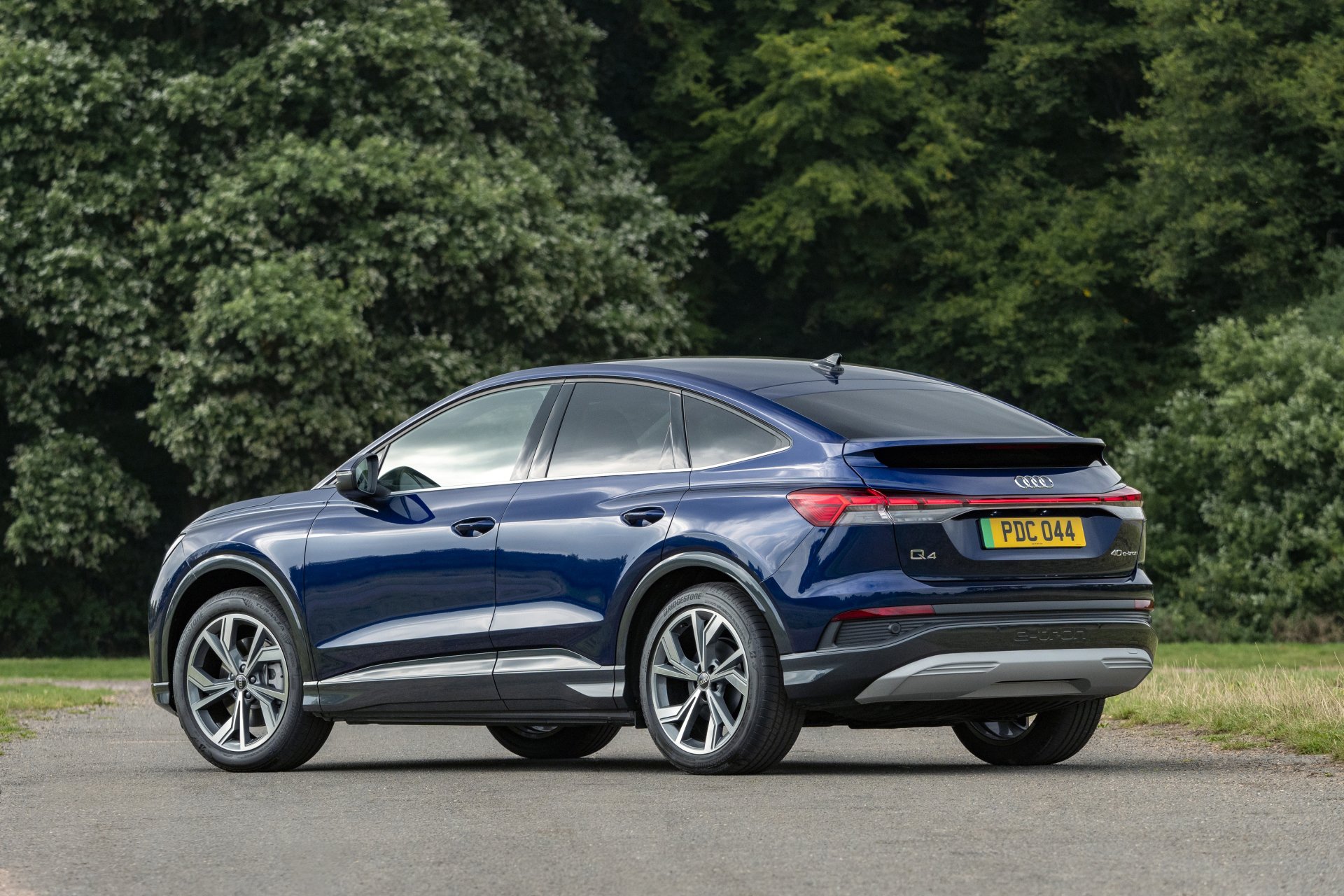 Download Electric Car SUV Audi Q4 Vehicle Audi Q4 E-tron 4k Ultra HD Wallpaper