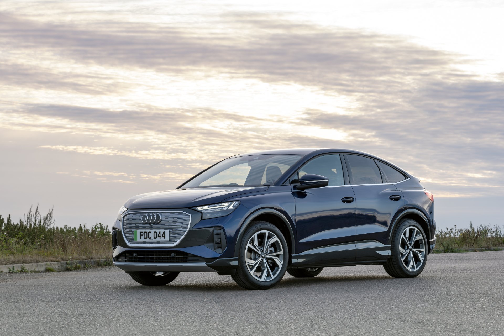 Download Electric Car SUV Audi Q4 Vehicle Audi Q4 E-tron 4k Ultra HD Wallpaper