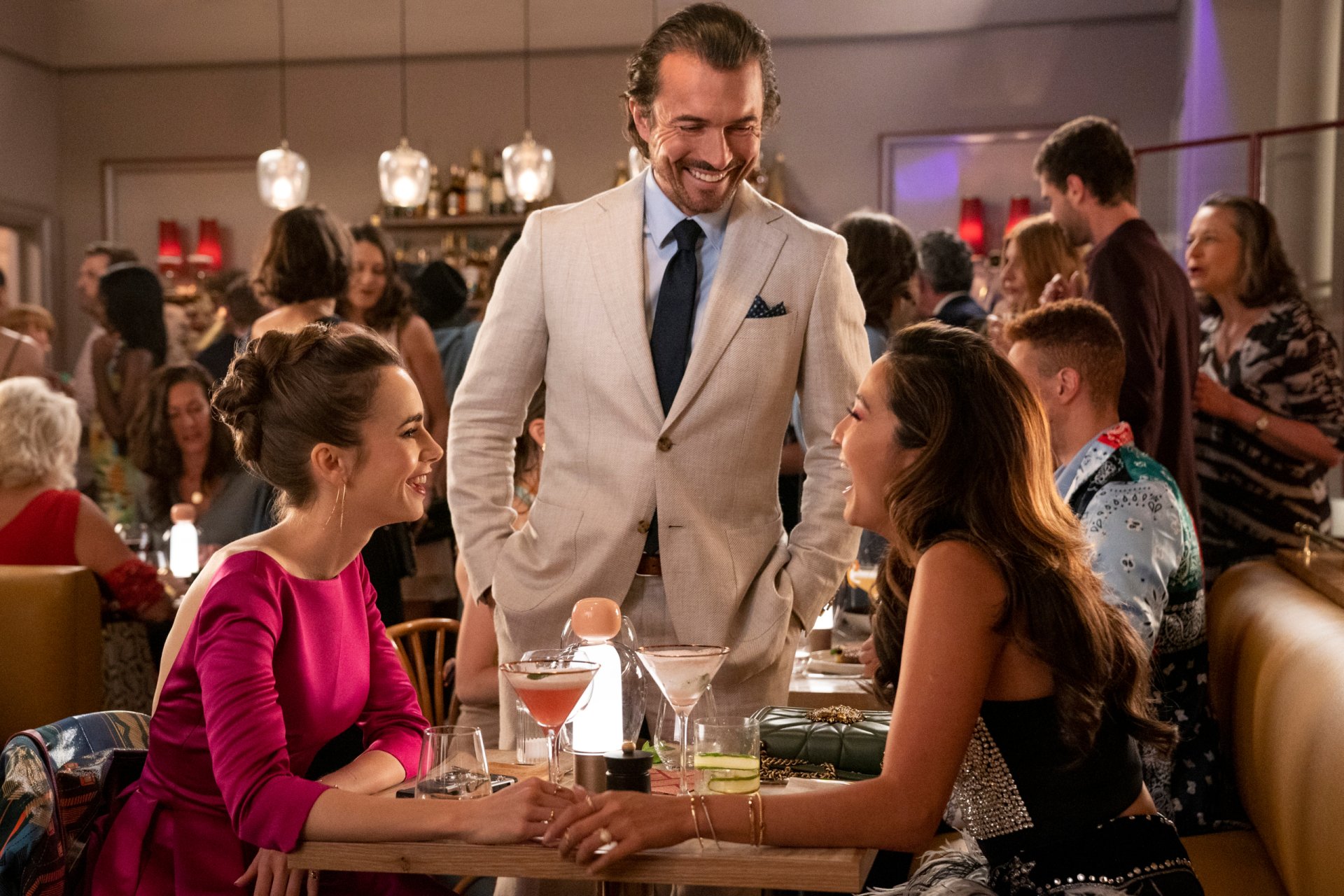 Download Ashley Park Lily Collins TV Show Emily In Paris HD Wallpaper