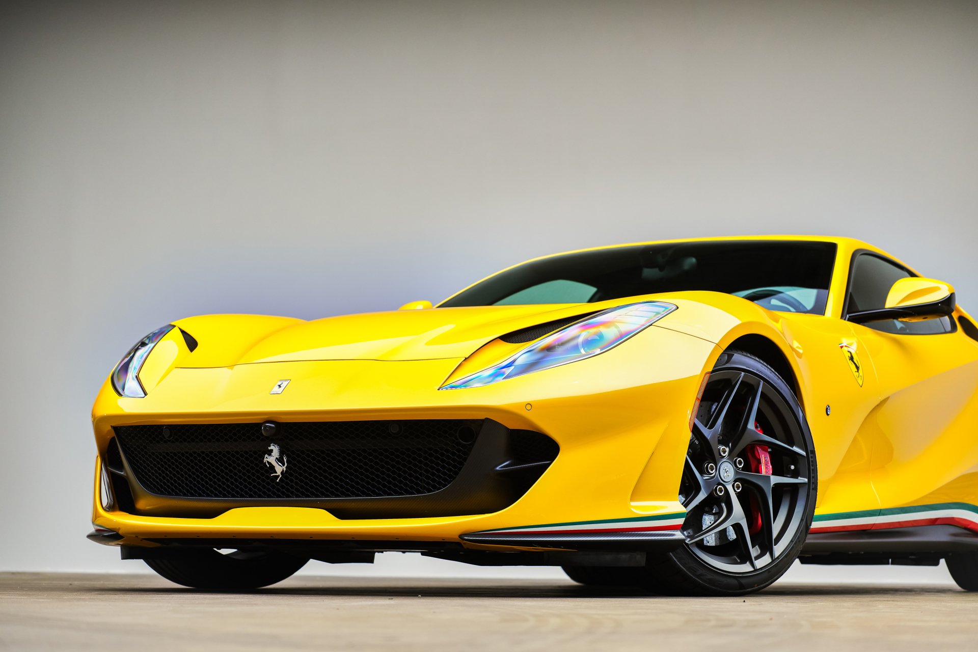 Download Yellow Car Supercar Vehicle Ferrari 812 Superfast HD Wallpaper