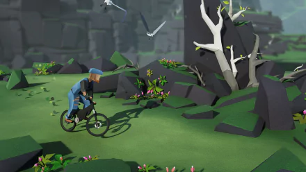 video game Lonely Mountains: Downhill HD Desktop Wallpaper | Background Image