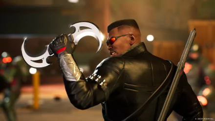 Blade (Marvel Comics) video game Marvel's Midnight Suns HD Desktop Wallpaper | Background Image