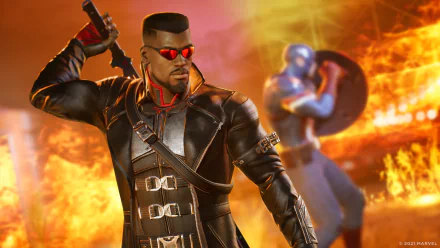 Captain America Blade (Marvel Comics) video game Marvel's Midnight Suns HD Desktop Wallpaper | Background Image
