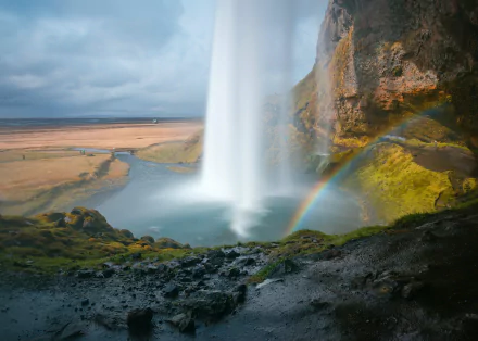 waterfall nature Seljalandsfoss HD Desktop Wallpaper | Background Image