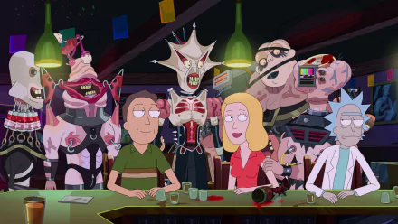 Jerry Smith Beth Smith Rick Sanchez TV Show Rick and Morty HD Desktop Wallpaper | Background Image