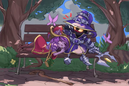 Veigar (League Of Legends) Lulu (League Of Legends) video game League Of Legends HD Desktop Wallpaper | Background Image