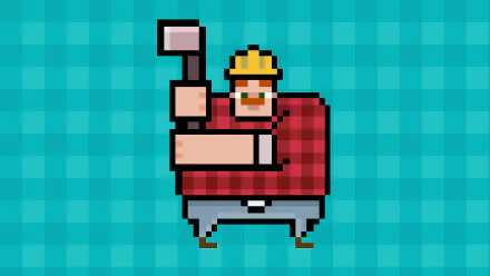 video game Timberman HD Desktop Wallpaper | Background Image