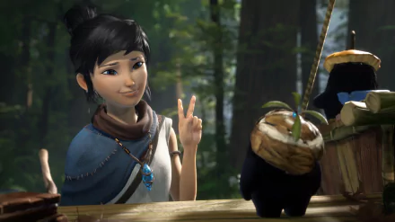 Kena (Kena: Bridge Of Spirits) video game Kena: Bridge of Spirits HD Desktop Wallpaper | Background Image