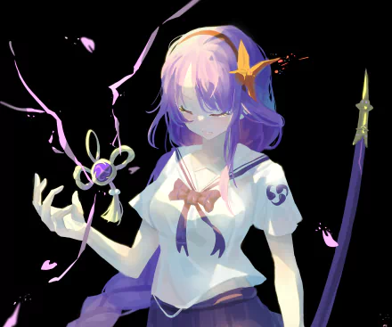 Baal Raiden Shogun (Genshin Impact) video game Genshin Impact HD Desktop Wallpaper | Background Image