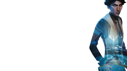 HD PC desktop wallpaper featuring Viktor from the TV show Arcane, showcasing a dynamic and futuristic design inspired by League of Legends.