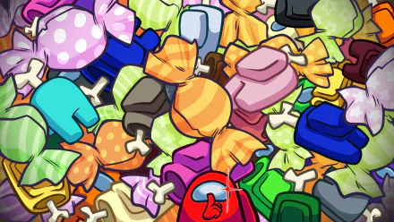 video game Among Us HD Desktop Wallpaper | Background Image