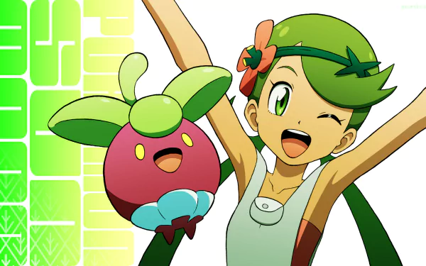 Bounsweet (Pokémon) Mallow (Pokémon) Anime Pokemon HD Desktop Wallpaper | Background Image