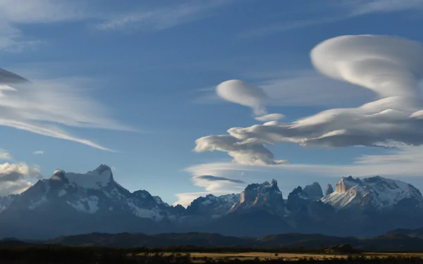 Lenticular clouds, Torres del Paine, Chile by Marc Thunis