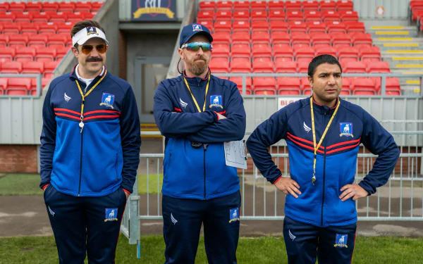 Nick Mohammed Brendan Hunt Jason Sudeikis TV Show Ted Lasso HD Desktop Wallpaper | Background Image