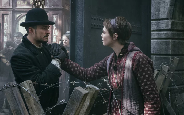 Vignette Stonemoss Rycroft Philostrate Orlando Bloom Cara Delevingne TV Show Carnival Row HD Desktop Wallpaper | Background Image