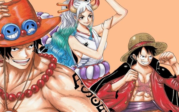 Anime One Piece Monkey D. Luffy Portgas D. Ace Yamato HD Wallpaper | Background Image