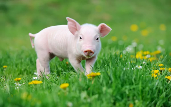 piglet baby animal Animal pig HD Desktop Wallpaper | Background Image