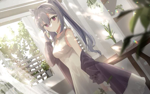 twintails Keqing (Genshin Impact) video game Genshin Impact HD Desktop Wallpaper | Background Image