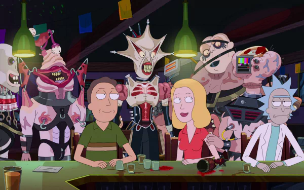 Jerry Smith Beth Smith Rick Sanchez TV Show Rick and Morty HD Desktop Wallpaper | Background Image