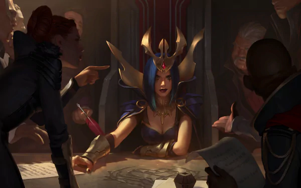 LeBlanc (League Of Legends) video game Legends of Runeterra HD Desktop Wallpaper | Background Image